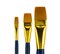 Fundamentals Paint Brush Set Short Handled For Decorative Arts, Watercolor, Acrylic, Oils, Set Of 3 Golden Wash Paint Brushes - Set No. 17